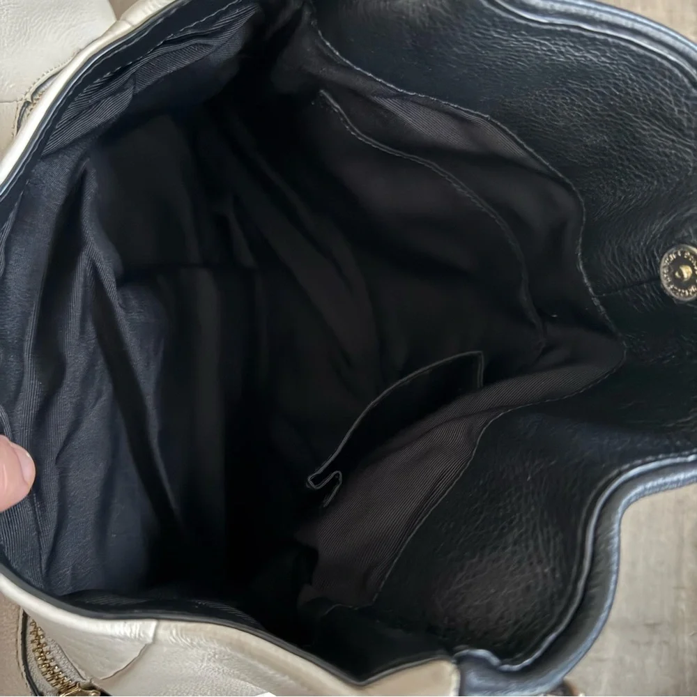 Coach Madison Pheobe Shoulder Bag Purse Pebbled Leather Two Tone Animal Print - Picture 2 of 16